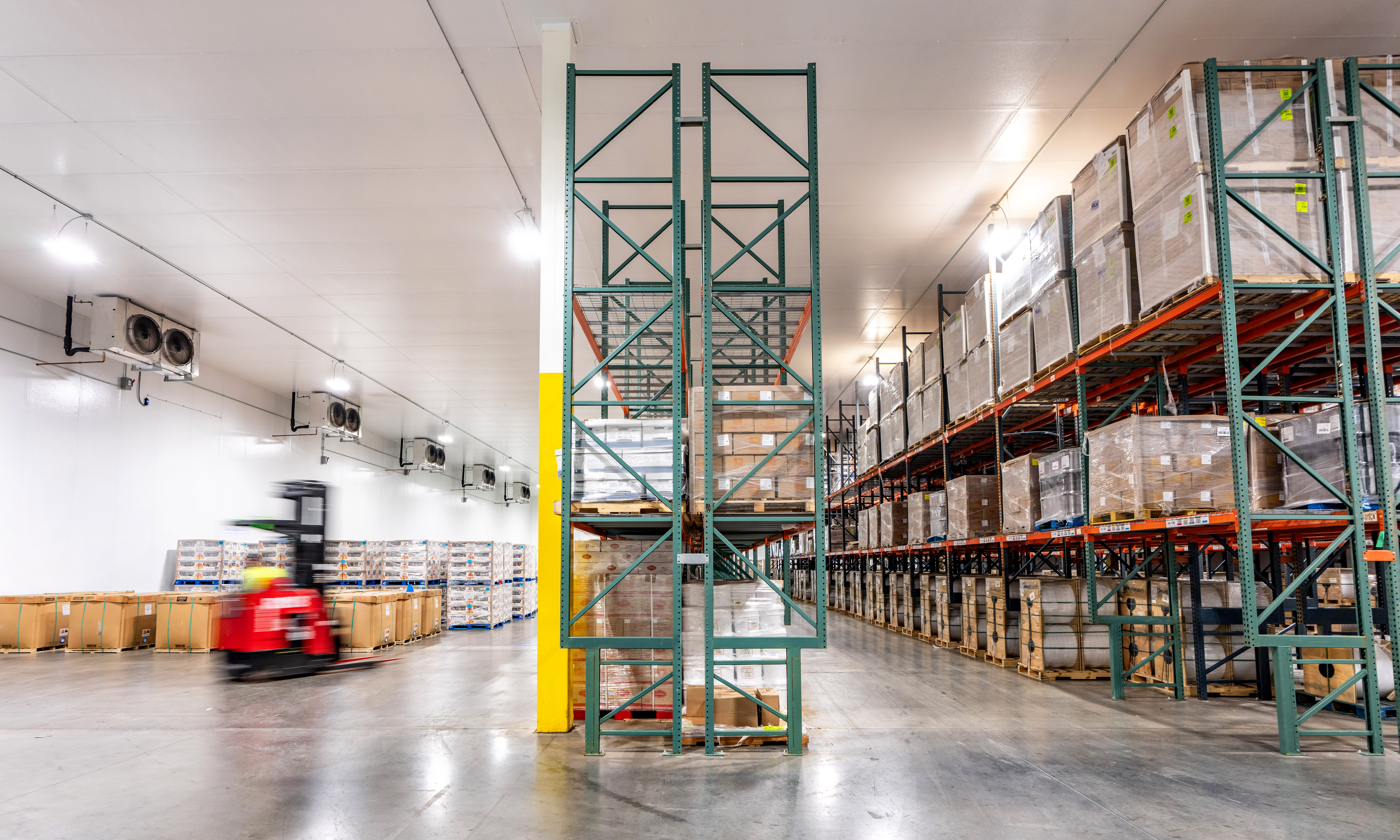 Temperature-controlled storage at Woods Distribution